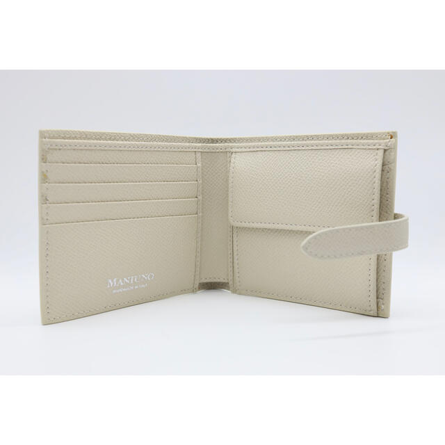 【新品未使用】マニウノ MANIUNO イタリア製二つ折り財布 3