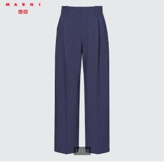 マルニ(Marni)の【新品•未使用】UNIQLO×MARNI　ワイドフィットタックパンツSサイズ(スラックス)