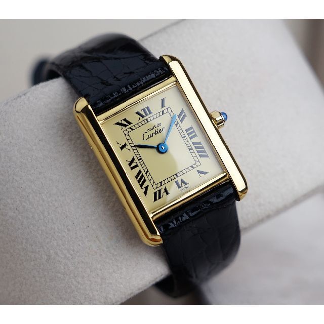 美品 カルティエ マスト タンク アイボリー ローマン SM Cartier ...