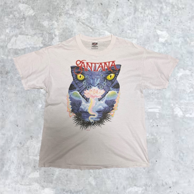 90's SANTANA サンタナ 両面プリント バンドTシャツ - Tシャツ ...