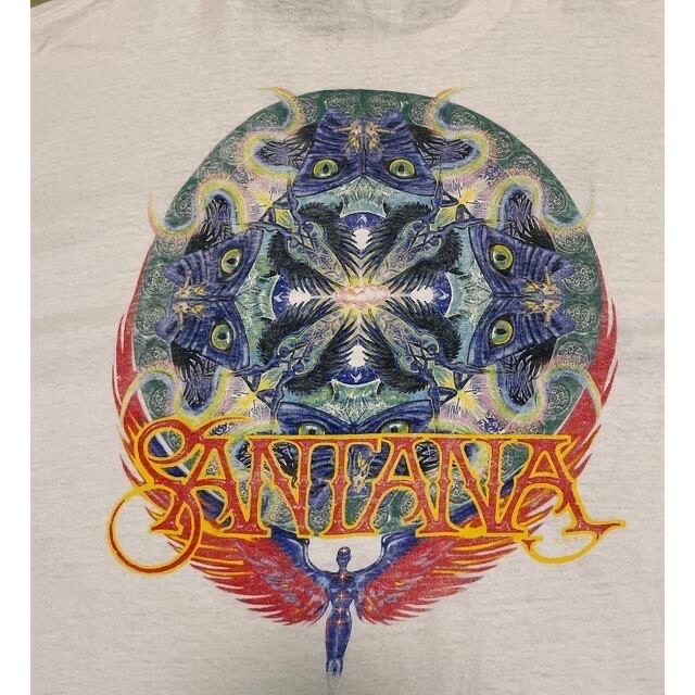 90's SANTANA サンタナ 両面プリント バンドTシャツ - Tシャツ ...