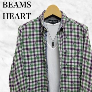 ビームス(BEAMS)のBEAMS HEART チェックシャツ　長袖シャツ　カジュアルシャツ(シャツ)