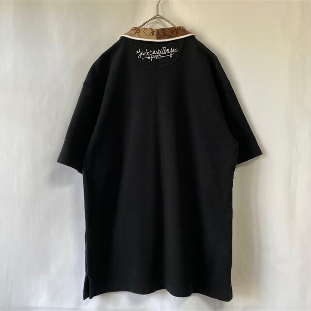 castelbajac 黒 半袖 ポロシャツ ワッペン ヴィンテージ ゆるだぼ 4