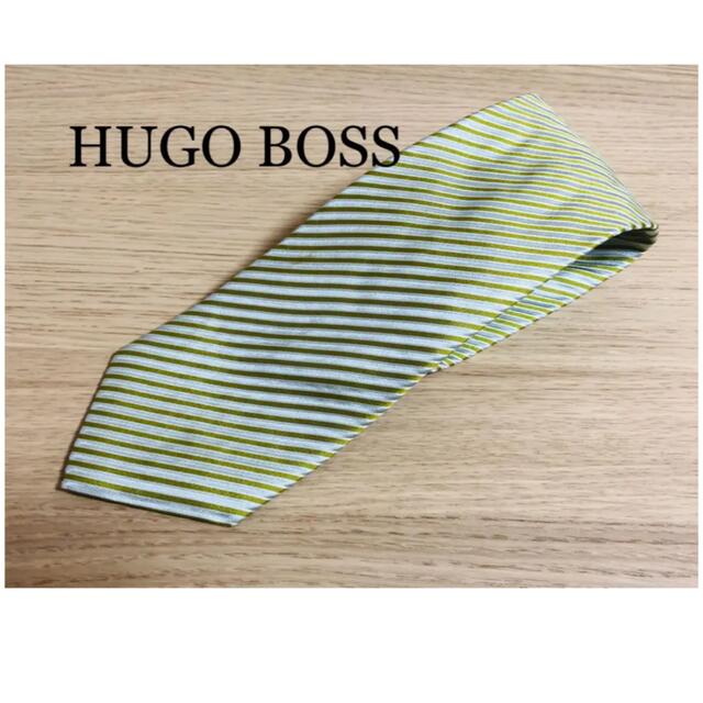 HUGO BOSS - HUGO BOSS ネクタイ 黄緑 シミありの通販 by きなこ's shop｜ヒューゴボスならラクマ