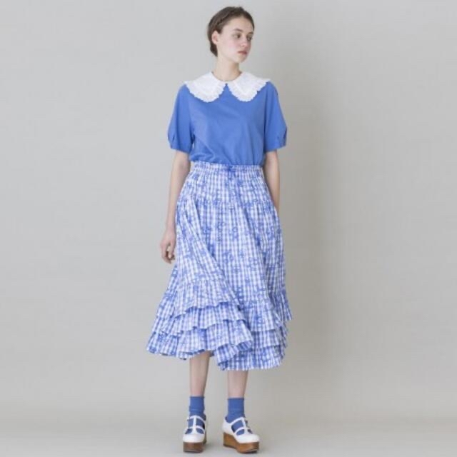Jane Marple Picnic clothダンドールスカート ブルー | フリマアプリ ラクマ