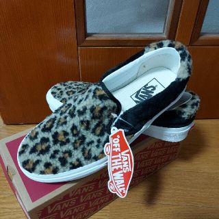 ヴァンズ(VANS)のVANS　ヒョウ柄スリッポン【24.5センチ】(スニーカー)