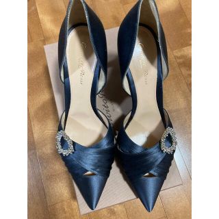 ジャンヴィットロッシ(Gianvito Rossi)のジャンヴィットロッシ　サテンビジュー付きパンプス　40H(ハイヒール/パンプス)