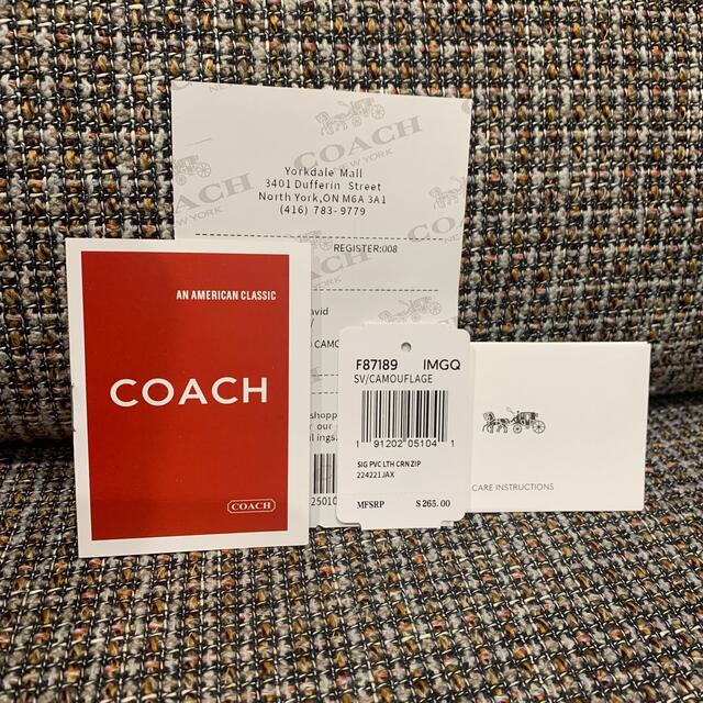 COACH(コーチ)の専用　87189 コーチ　長財布　ブラック×迷彩 メンズのファッション小物(長財布)の商品写真
