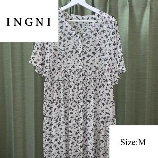 イング(INGNI)の【イング】花柄ワンピース／カーディガン(ロングワンピース/マキシワンピース)