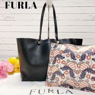 フルラ(Furla)の【ポーチ付き】フルラ エデン トートバッグ レザー ブラック A4収納可 大容量(トートバッグ)