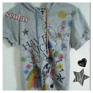 スカラー(ScoLar)のscolar 半袖パーカー(パーカー)