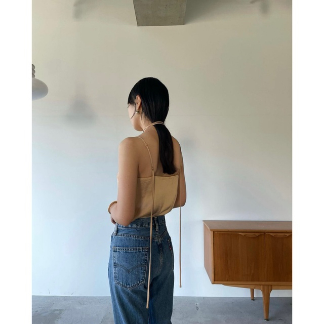 安い高評価 クラネ SLANT ARRANGE RIBBON CAMISOLE CLANE UhTzH
