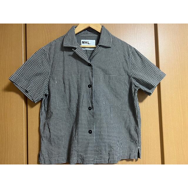 MARGARET HOWELL(マーガレットハウエル)の美品★ MHL. / COTTON RAMIE CHECK SHIRT レディースのトップス(シャツ/ブラウス(半袖/袖なし))の商品写真