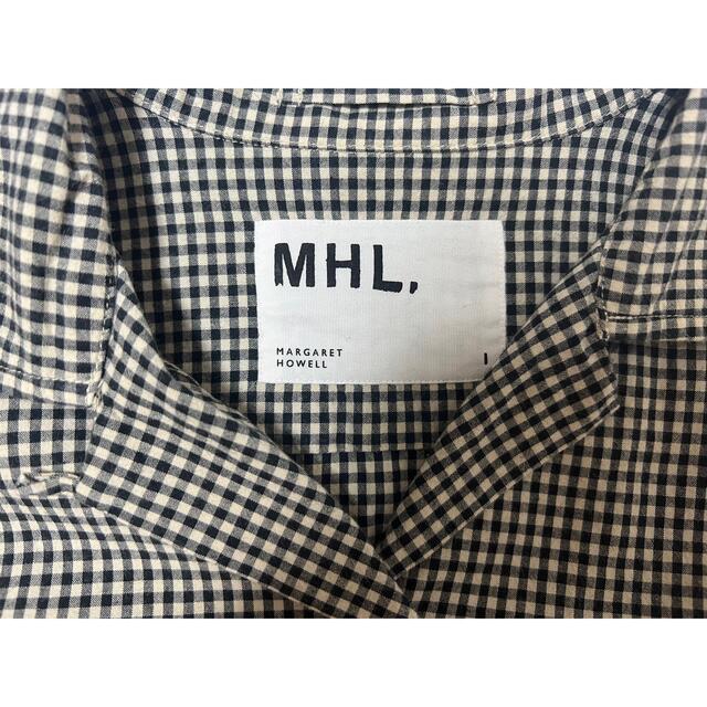 MARGARET HOWELL(マーガレットハウエル)の美品★ MHL. / COTTON RAMIE CHECK SHIRT レディースのトップス(シャツ/ブラウス(半袖/袖なし))の商品写真