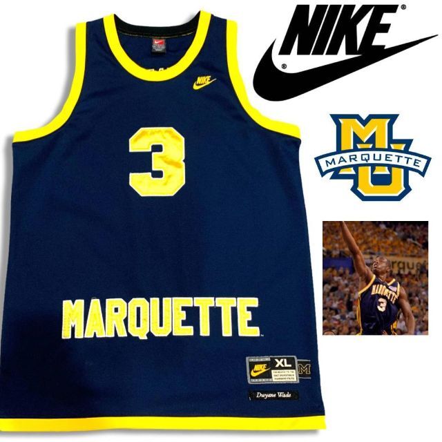 00s ナイキ マーケット大学 ゲームシャツ XL NCAA Marquette - タンク