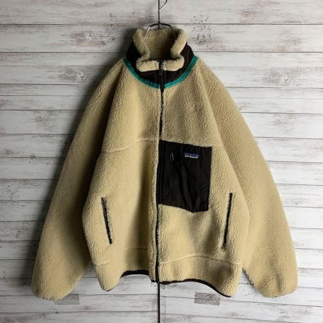 レトロ patagonia パタゴニア☆レトロXワンポイントロゴ希少カラーボア
