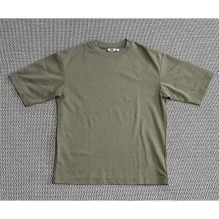 ユニクロ(UNIQLO)のUNIQLO(ユニクロ)  エアリズムコットンオーバーサイズTシャツ（5分袖）(Tシャツ/カットソー(半袖/袖なし))