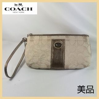 コーチ(COACH)の【美品】COACH コーチ ミニバッグ ミニハンドバッグ カードポケット有(ポーチ)