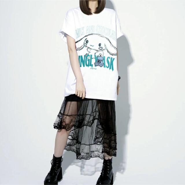 MILKBOY(ミルクボーイ)のシナモロール × KINGLYMASKコラボＴシャツ６ 原宿 キングリーマスク  メンズのトップス(Tシャツ/カットソー(半袖/袖なし))の商品写真