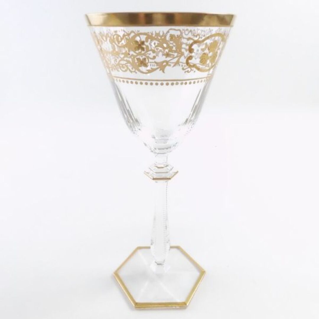 Baccarat - バカラ リヴォリ ワイングラス 1客 高さ21cm 金彩 Baccarat - バカラ リヴォリ ワイングラス 1客 高さ21cm 金彩