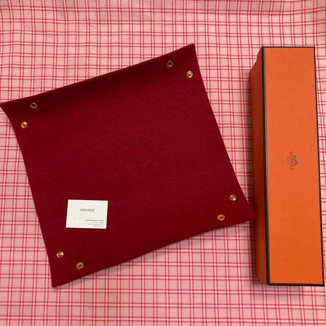 【HERMES】エルメス　ヴィドポッシュトレイ　フェルト小物入れ　新品　箱あり