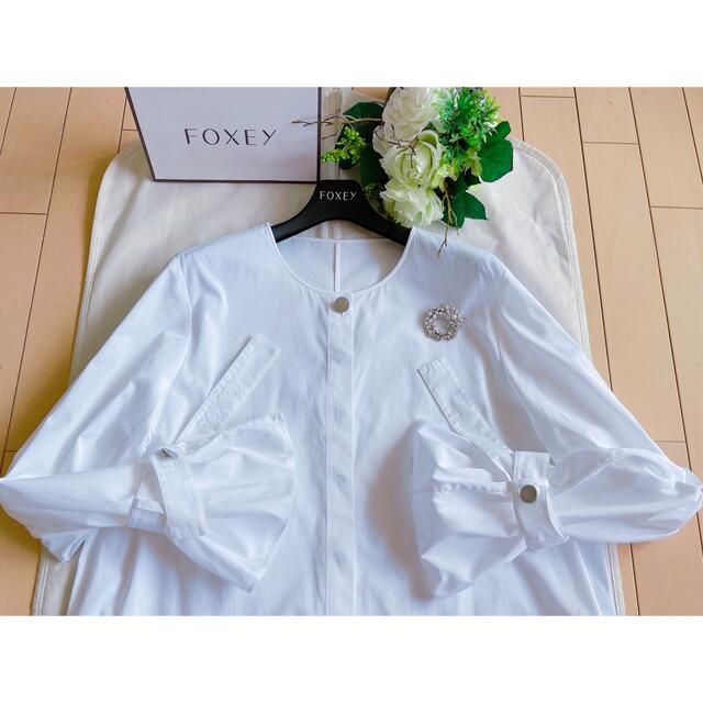 FOXEY  2020年DM掲載Cool Bowブラウス38 極美品　Rene