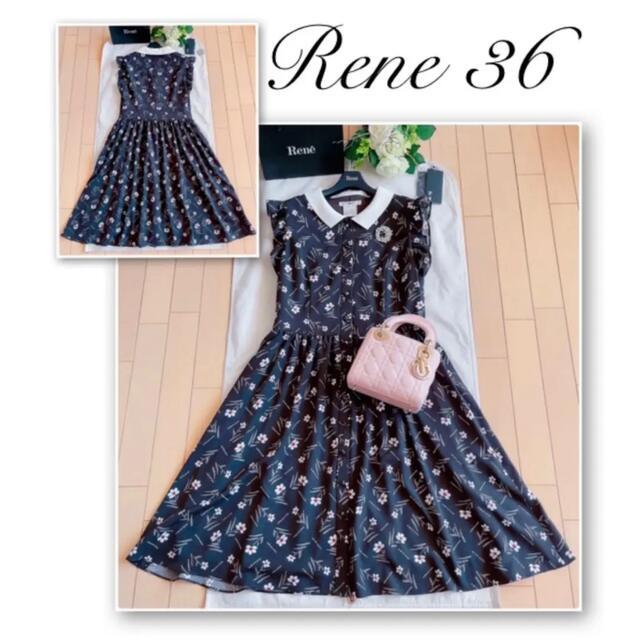 Rene 2019年ホワイト襟ワンピース36 新品同様 foxey | acquiredby.co