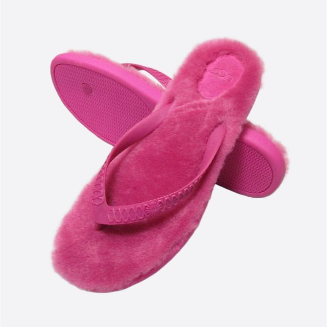 UGG(アグ)の★新品★UGG★W Fluffie (Fuchsia/W10/26.5cm) メンズの靴/シューズ(ビーチサンダル)の商品写真