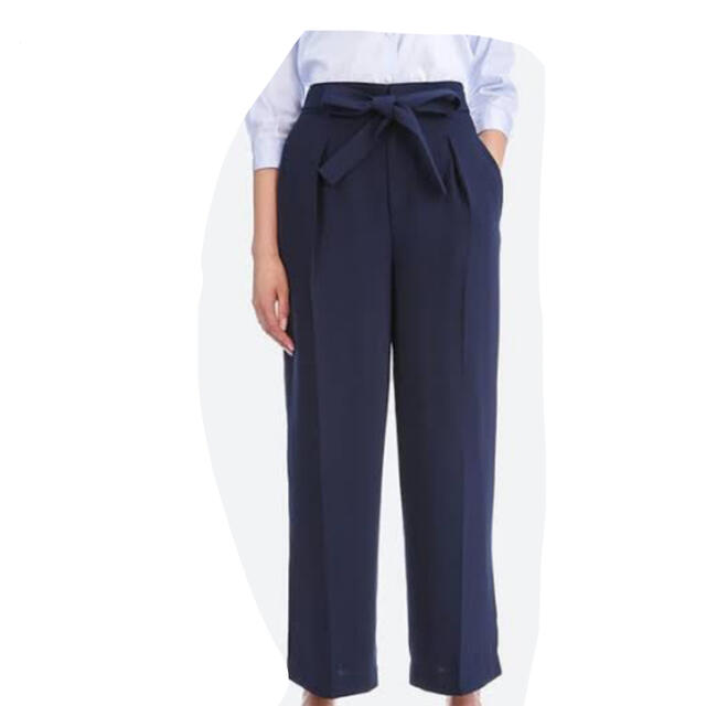 UNIQLO(ユニクロ)のUNIQLO⭐︎ハイウェストリボンワイドパンツ レディースのパンツ(カジュアルパンツ)の商品写真