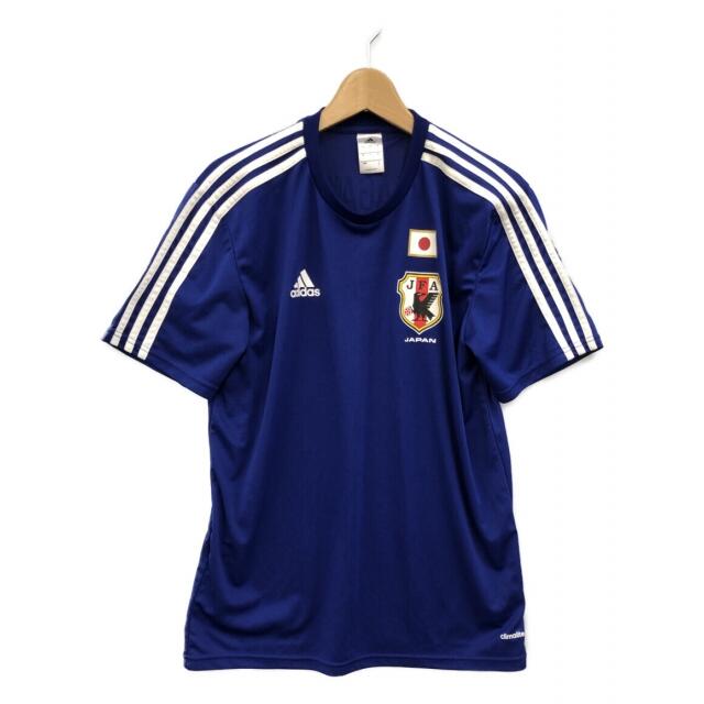 adidas(アディダス)の美品 アディダス 半袖Tシャツ 3本線 サッカ メンズのトップス(Tシャツ/カットソー(半袖/袖なし))の商品写真