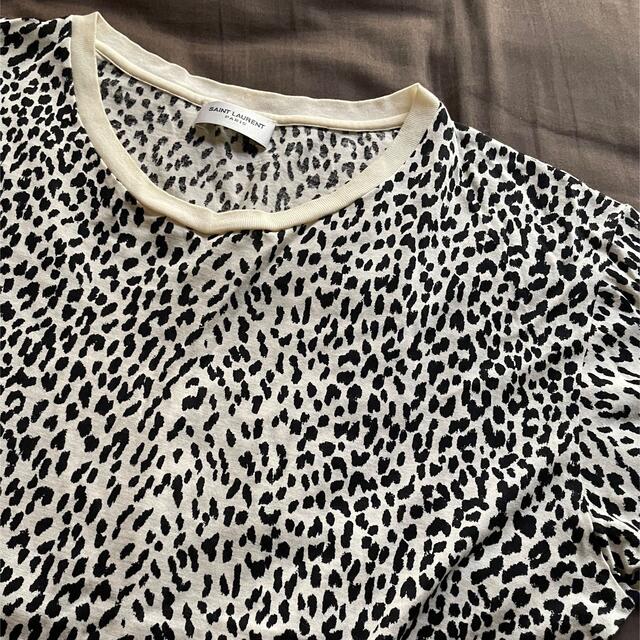 サンローラン レオパードTシャツ Saint Laurent ベイビーキャット