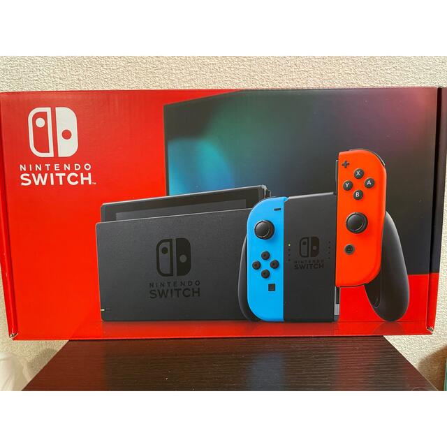 Nintendo Switch JOY-CON(L) ネオンブルー/(R) ネオ エンタメ/ホビーのゲームソフト/ゲーム機本体(家庭用ゲーム機本体)の商品写真