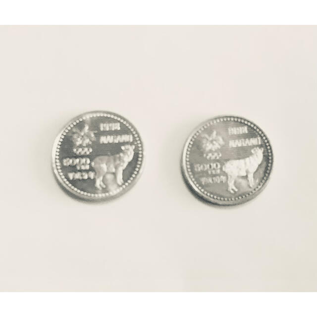 長野オリンピック 5000円記念硬貨 2枚 - 1