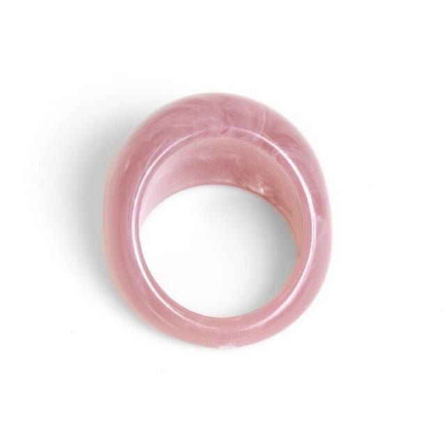ワイドマーブルリング パープル レディースのアクセサリー(リング(指輪))の商品写真