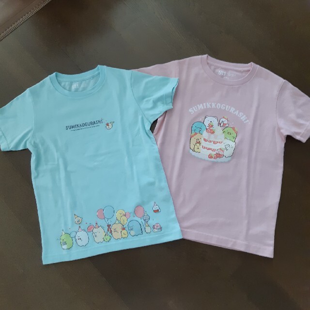 UNIQLO(ユニクロ)のUTすみっこぐらしTシャツセット キッズ/ベビー/マタニティのキッズ服女の子用(90cm~)(Tシャツ/カットソー)の商品写真