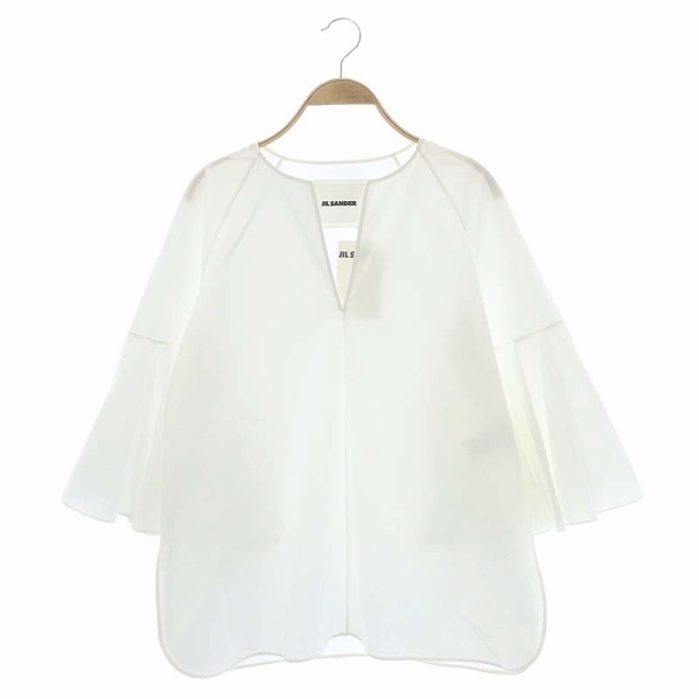 JIL SANDER ジルサンダー 22SS オーバーサイズスキッパーカラーシャツ ホワイト 44