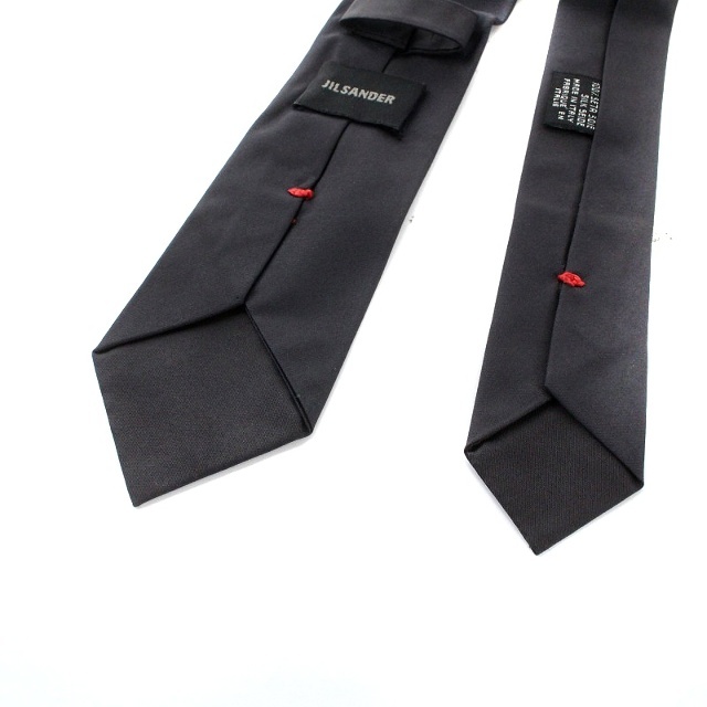 Jil Sander(ジルサンダー)のジルサンダー JIL SANDER ナロー ネクタイ シルク 絹 黒 メンズのファッション小物(ネクタイ)の商品写真
