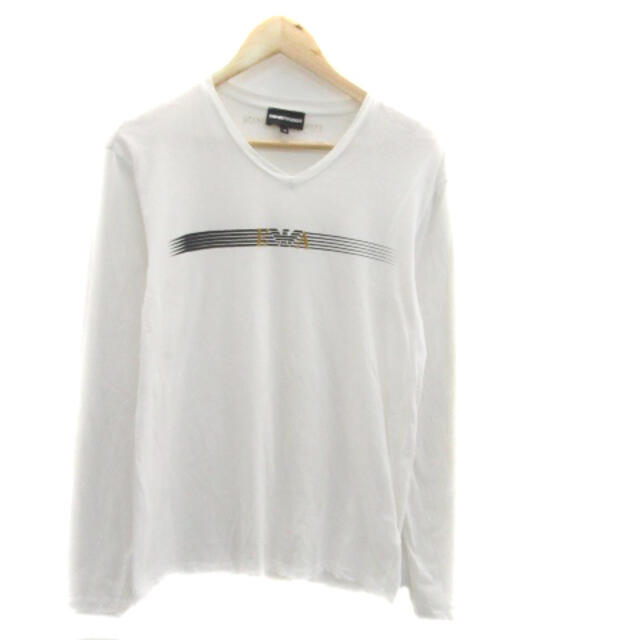 Emporio Armani(エンポリオアルマーニ)のエンポリオアルマーニ Tシャツ カットソー M マルチカラー オフホワイト メンズのトップス(Tシャツ/カットソー(七分/長袖))の商品写真