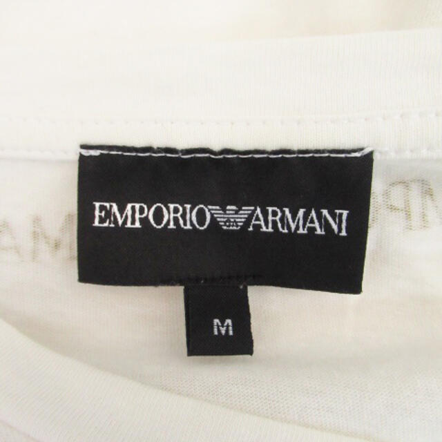 Emporio Armani(エンポリオアルマーニ)のエンポリオアルマーニ Tシャツ カットソー M マルチカラー オフホワイト メンズのトップス(Tシャツ/カットソー(七分/長袖))の商品写真