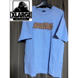 エクストララージ(XLARGE)のxlarge USA 水色　ヴィンテージ　Lサイズ　プリントロゴ(Tシャツ/カットソー(半袖/袖なし))