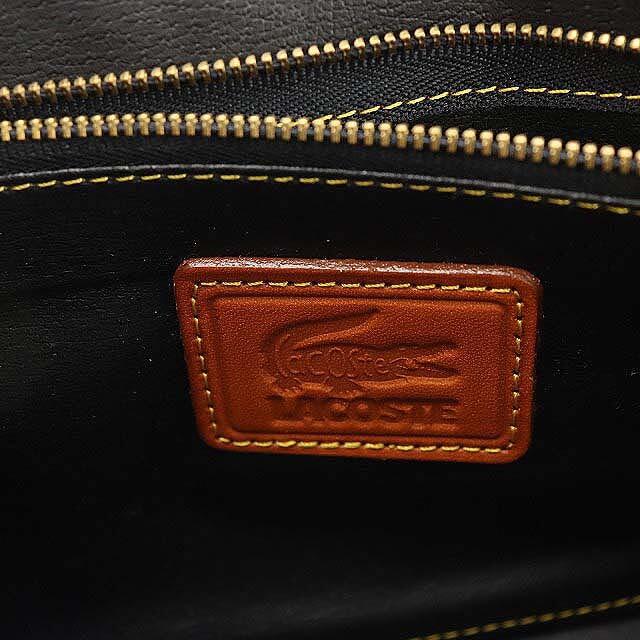 LACOSTE(ラコステ)のラコステ クラッチバッグ セカンドバッグ レザー 茶 ブラウン /AO ■OS メンズのバッグ(セカンドバッグ/クラッチバッグ)の商品写真