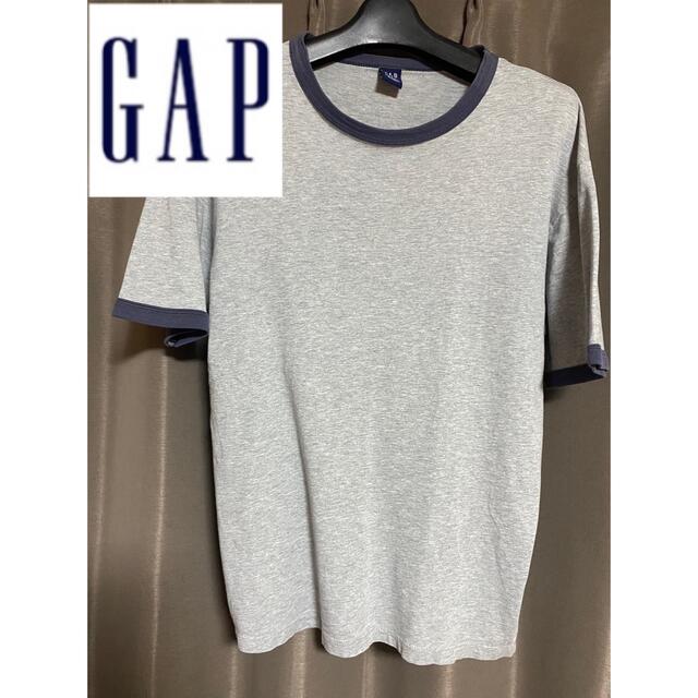 2000年製 OLD GAP vtg リンガー tシャツ グレー オレンジ 黒