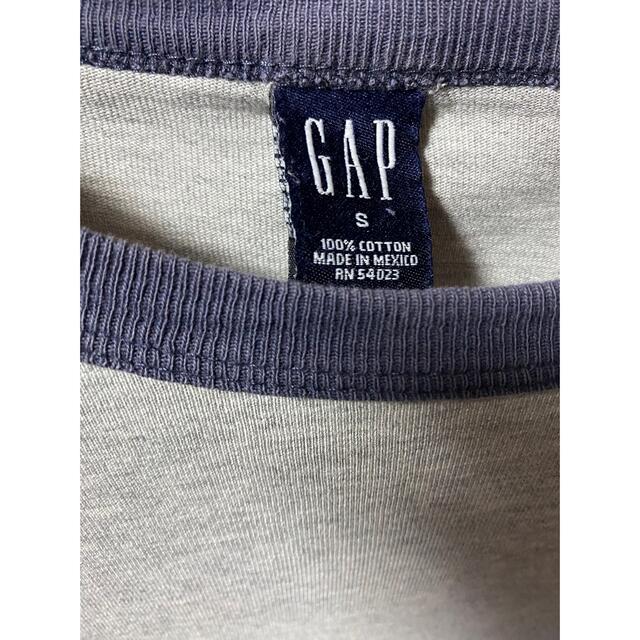 GAP(ギャップ)のリンガーTシャツ OLD GAP 無地  ヴィンテージ 古着 Mexico製 メンズのトップス(Tシャツ/カットソー(半袖/袖なし))の商品写真