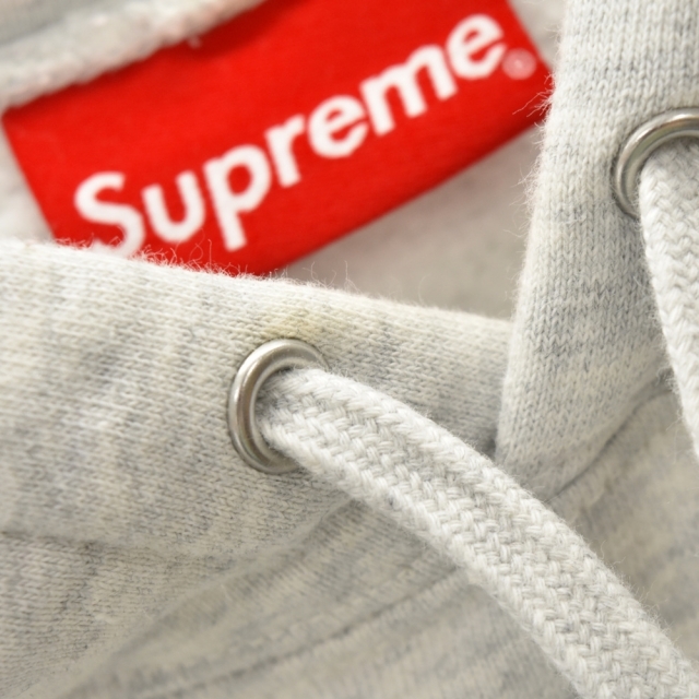 SUPREME シュプリーム 21SS Embroidered S Hooded Sweatshirt エンブロイダード Sロゴ スウェットプルオーバーパーカー グレー 5