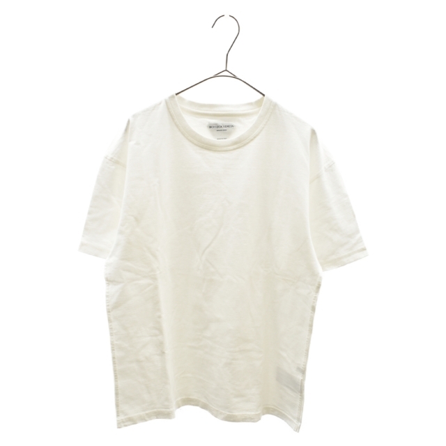 Bottega Veneta(ボッテガヴェネタ)のBOTTEGA VENETA ボッテガヴェネタ オーバーサイズバックロゴ刺繍クルーネック Tシャツ ホワイト メンズのトップス(Tシャツ/カットソー(半袖/袖なし))の商品写真