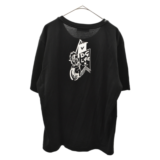 DOLCE&GABBANA(ドルチェアンドガッバーナ)のDOLCE & GABBANA ドルチェアンドガッバーナ クラウンハートプリントフォトパッチ半袖Tシャツ ブラック メンズのトップス(Tシャツ/カットソー(半袖/袖なし))の商品写真