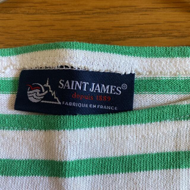 SAINT JAMES(セントジェームス)のセントジェームズグリーンボーダー レディースのトップス(カットソー(長袖/七分))の商品写真