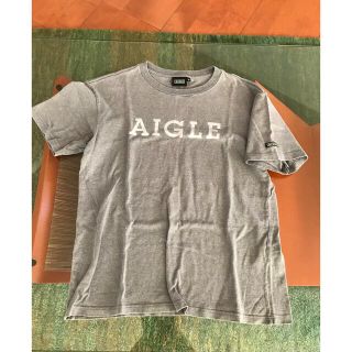 エーグル(AIGLE)のAIGLEエーグル　Tシャツ　Mサイズ　グレー(Tシャツ/カットソー(半袖/袖なし))