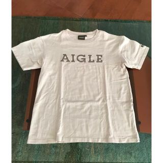 エーグル(AIGLE)のAIGLEエーグル　Tシャツ　Mサイズ　ベージュ(Tシャツ/カットソー(半袖/袖なし))