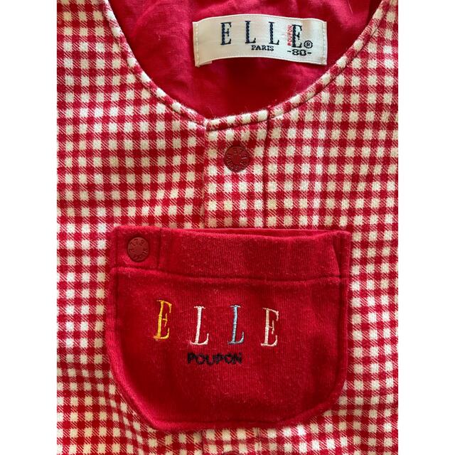 ELLE(エル)のELLE◎ダルマオール　ロンパース キッズ/ベビー/マタニティのベビー服(~85cm)(ロンパース)の商品写真